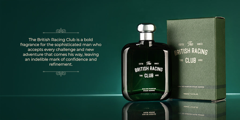 The British Racing Club Green Perfume For Men EDP 100ml | Laurelle London