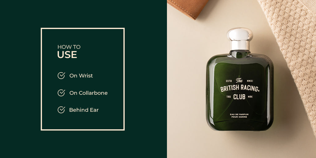 The British Racing Club Green Perfume For Men EDP 100ml | Laurelle London