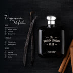 The British London Club Black Perfume For Men EDP 100ml | Laurelle London
