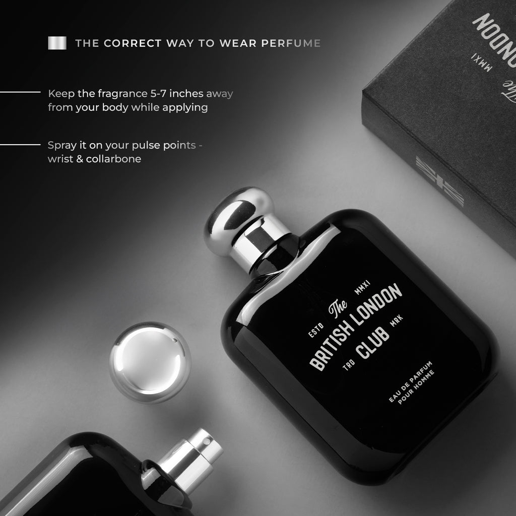 The British London Club Black Perfume For Men EDP 100ml | Laurelle London