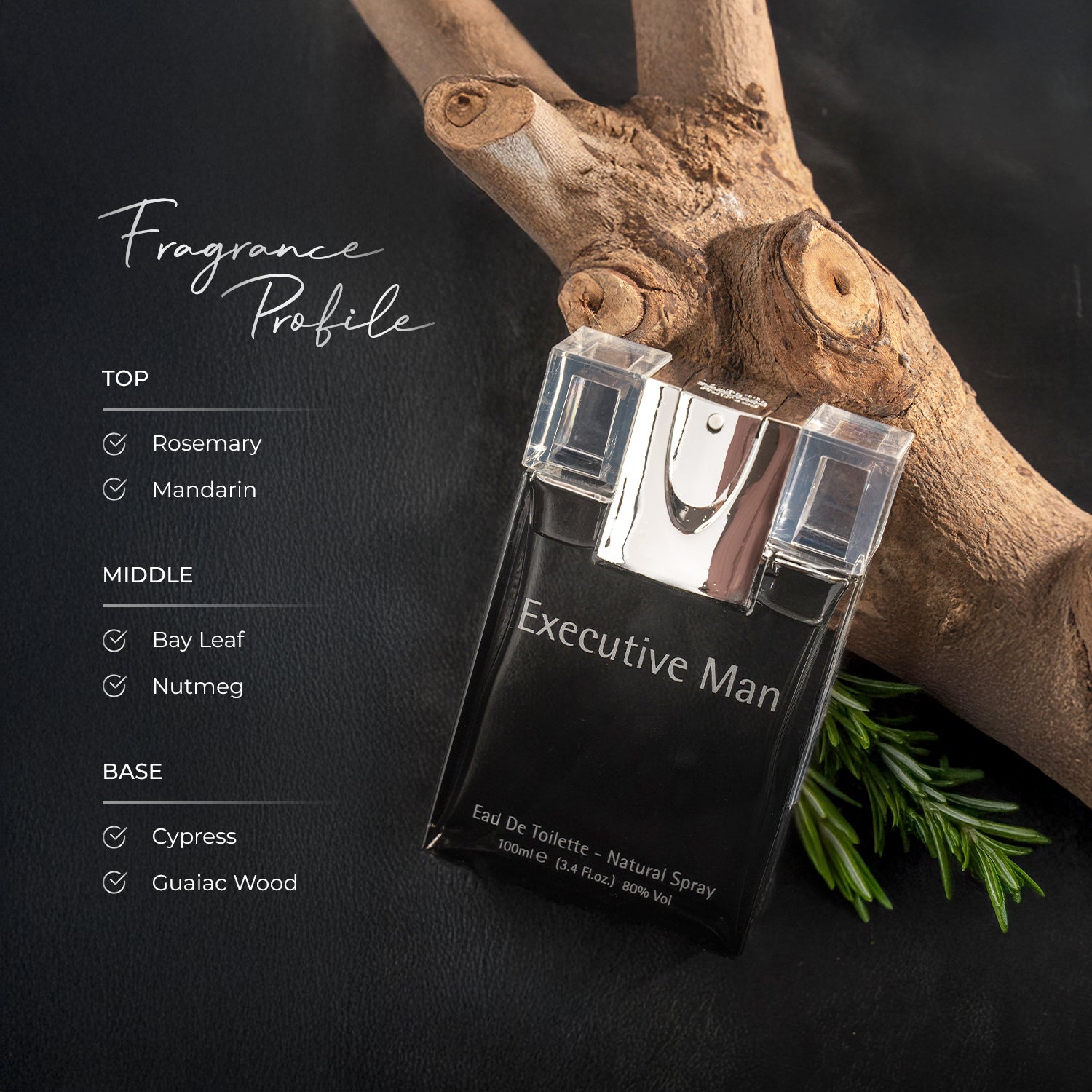 Executive Man Perfume for Men EDT 100ml | Laurelle London
