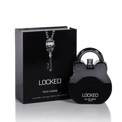 Laurelle London Locked 100 ml Perfume for men with Freee Hand in Hand Cream